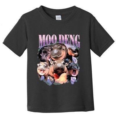Funny Moodeng Baby Pygmy Hippo Cute Zoo For Family Toddler T-Shirt
