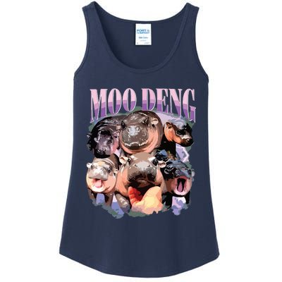 Funny Moodeng Baby Pygmy Hippo Cute Zoo For Family Ladies Essential Tank