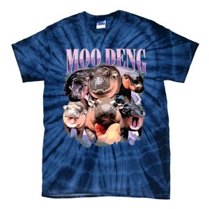 Funny Moodeng Baby Pygmy Hippo Cute Zoo For Family Tie-Dye T-Shirt