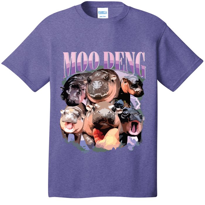 Funny Moodeng Baby Pygmy Hippo Cute Zoo For Family T-Shirt