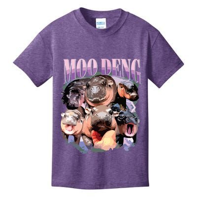 Funny Moodeng Baby Pygmy Hippo Cute Zoo For Family Kids T-Shirt