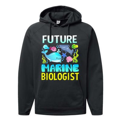 Future Marine Biologist Gifts Student Performance Fleece Hoodie