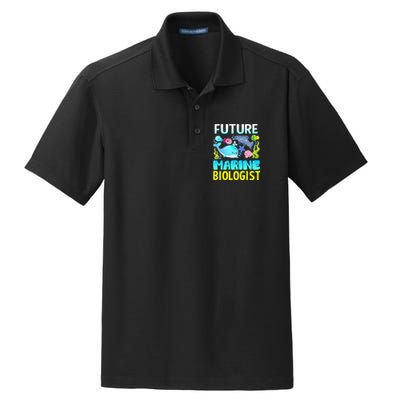 Future Marine Biologist Gifts Student Dry Zone Grid Polo