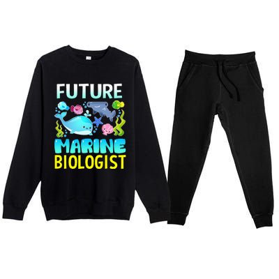 Future Marine Biologist Gifts Student Premium Crewneck Sweatsuit Set