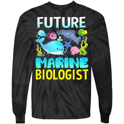 Future Marine Biologist Gifts Student Tie-Dye Long Sleeve Shirt