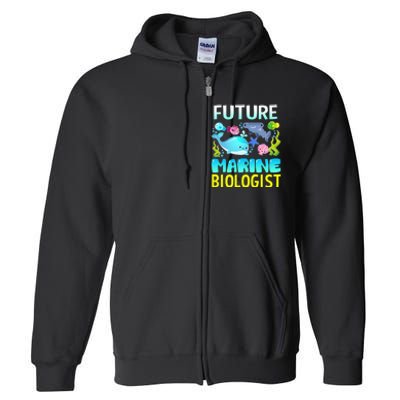 Future Marine Biologist Gifts Student Full Zip Hoodie