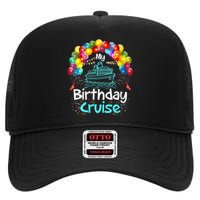 Festive My Birthday Cruise High Crown Mesh Back Trucker Hat