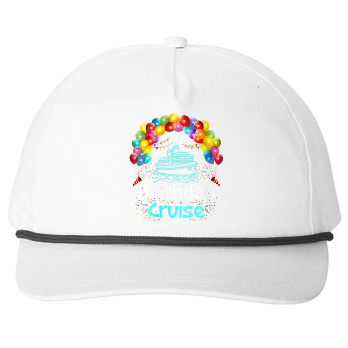 Festive My Birthday Cruise Snapback Five-Panel Rope Hat