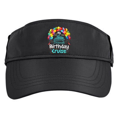 Festive My Birthday Cruise Adult Drive Performance Visor