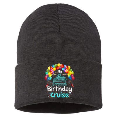 Festive My Birthday Cruise Sustainable Knit Beanie