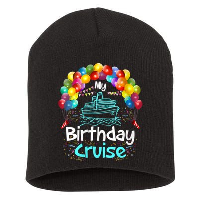 Festive My Birthday Cruise Short Acrylic Beanie