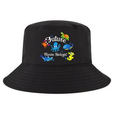 Future Marine Biologist Job Ocean Animal Lover Whale Turtle Cool Comfort Performance Bucket Hat