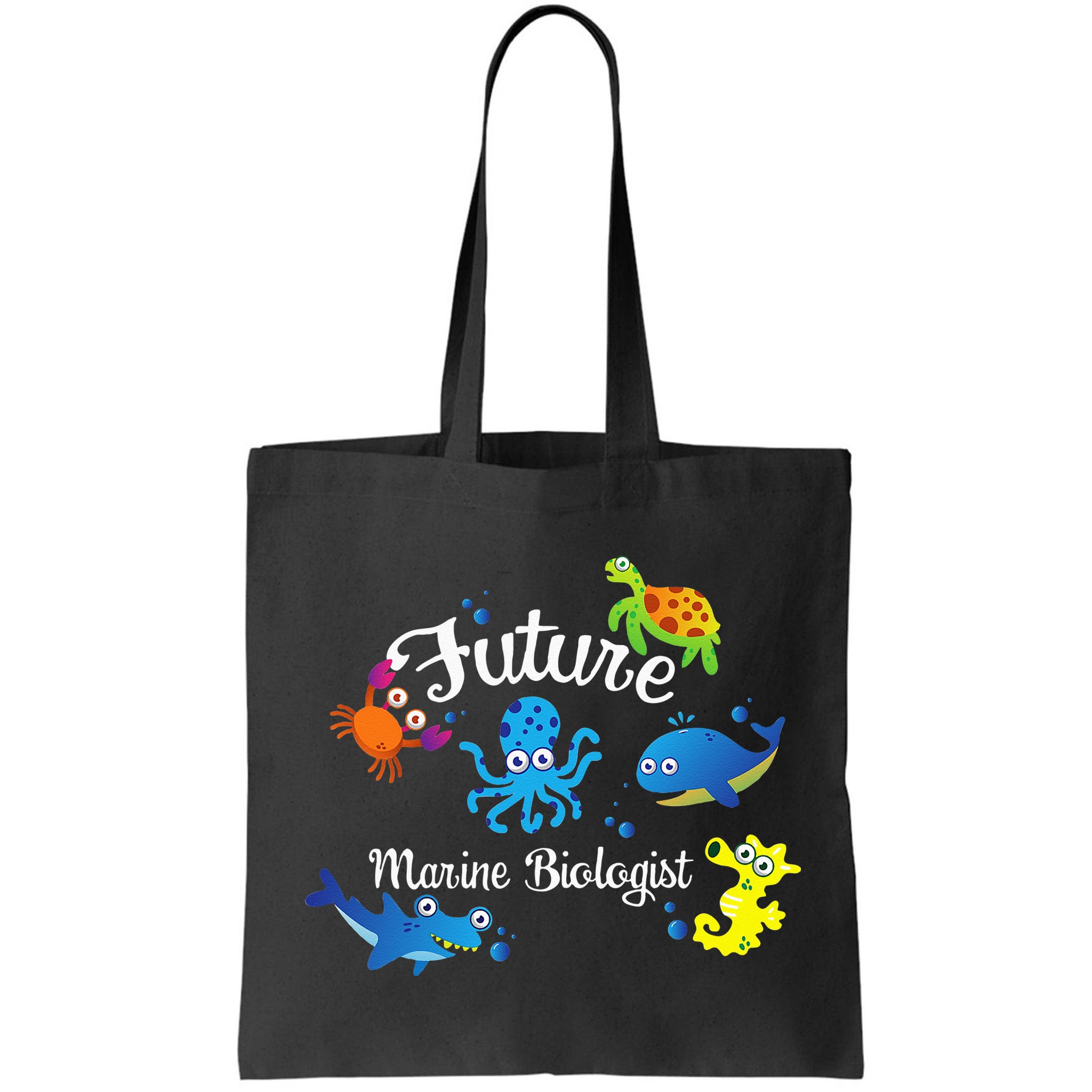Future Marine Biologist Job Ocean Animal Lover Whale Turtle Bag
