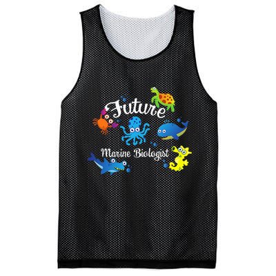 Future Marine Biologist Job Ocean Animal Lover Whale Turtle Mesh Reversible Basketball Jersey Tank