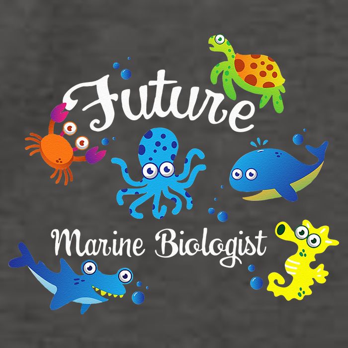 Future Marine Biologist Job Ocean Animal Lover Whale Turtle Vector Backpack