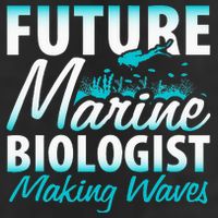 FUTURE MARINE BIOLOGIST MAKING WAVES Graduation Gift 7 Panel Mesh Trucker Snapback Hat
