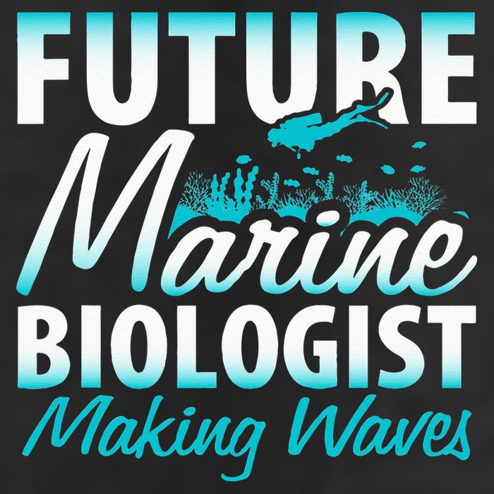 FUTURE MARINE BIOLOGIST MAKING WAVES Graduation Gift 7 Panel Mesh Trucker Snapback Hat