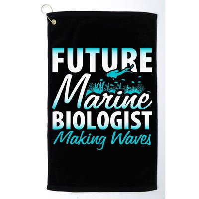 FUTURE MARINE BIOLOGIST MAKING WAVES Graduation Gift Golf Towel