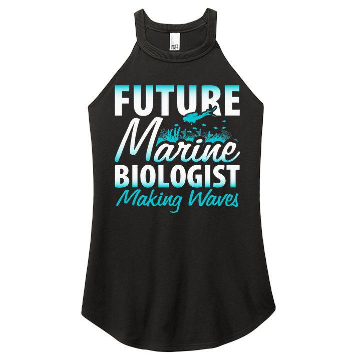 FUTURE MARINE BIOLOGIST MAKING WAVES Graduation Gift Women's Perfect Tri Rocker Tank