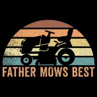 Father Mows Best Lawn Care Dad Mowing Gardener Backpack