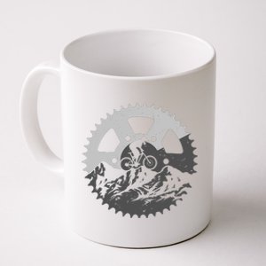 Funny Mountain Biking Art For MTB Mountain Biker Coffee Mug