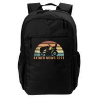 Father Mows Best Lawn Care Dad Mowing Gardener Daily Commute Backpack