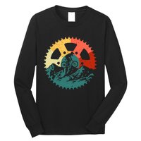 Funny Mountain Biking Art For MTB Mountain Biker Long Sleeve Shirt