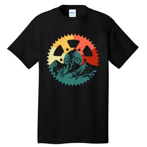 Funny Mountain Biking Art For MTB Mountain Biker Tall T-Shirt