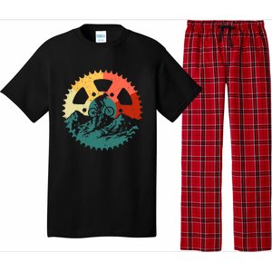 Funny Mountain Biking Art For MTB Mountain Biker Pajama Set