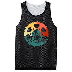 Funny Mountain Biking Art For MTB Mountain Biker Mesh Reversible Basketball Jersey Tank