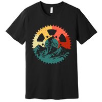 Funny Mountain Biking Art For MTB Mountain Biker Premium T-Shirt