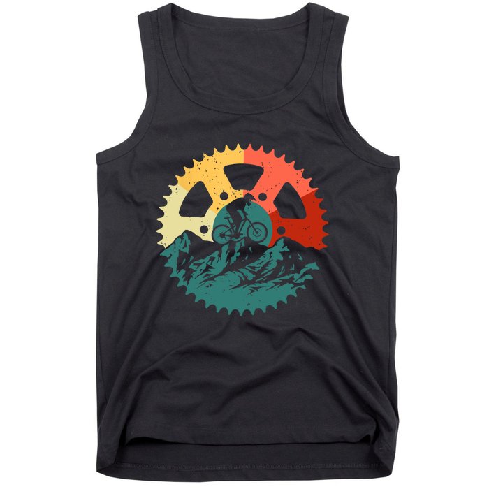 Funny Mountain Biking Art For MTB Mountain Biker Tank Top