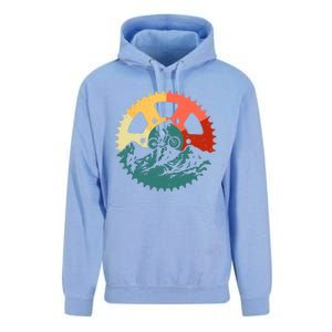 Funny Mountain Biking Art For MTB Mountain Biker Unisex Surf Hoodie