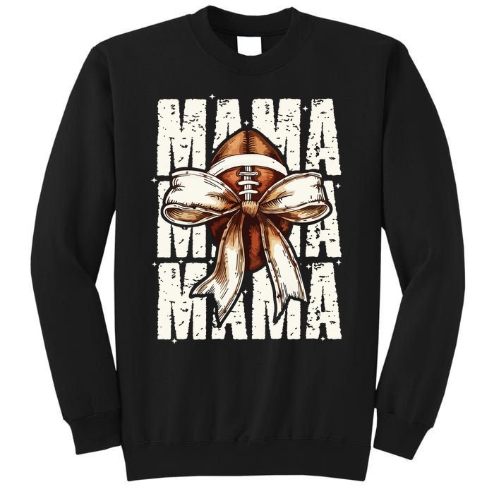 Football Mama Bow Fall Coquette Bow Sweatshirt