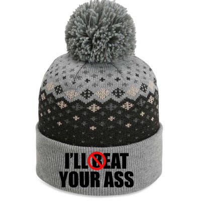 Funny Meme Beat Eat Your Ass Pun Joke The Baniff Cuffed Pom Beanie