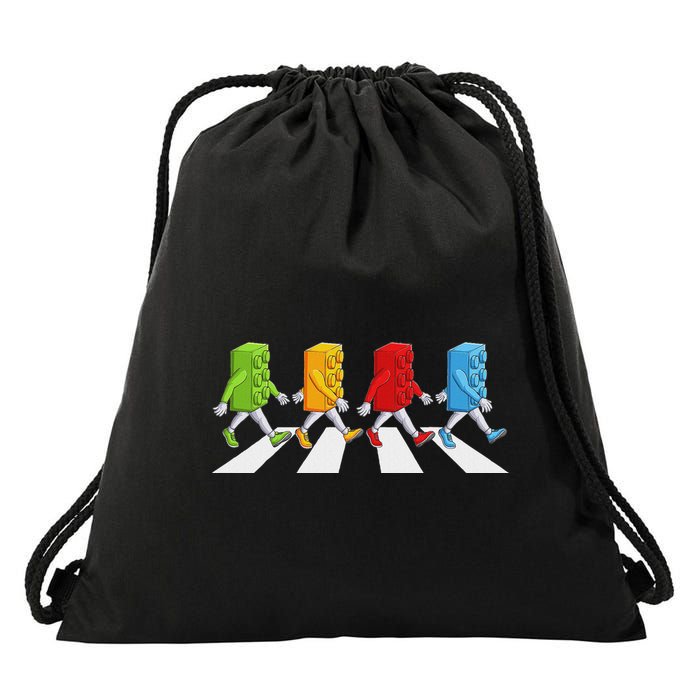 Funny Master Builder Brick Blocks Building Drawstring Bag