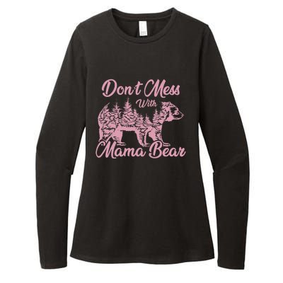 Funny Mama Bear Don't Mess With Mama Bear Mothers Day Womens CVC Long Sleeve Shirt