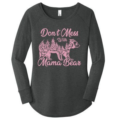 Funny Mama Bear Don't Mess With Mama Bear Mothers Day Women's Perfect Tri Tunic Long Sleeve Shirt