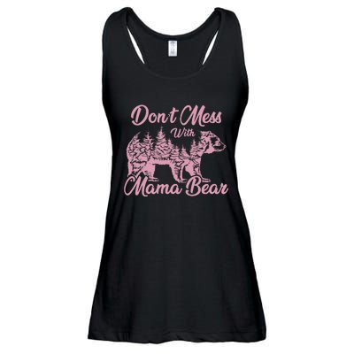 Funny Mama Bear Don't Mess With Mama Bear Mothers Day Ladies Essential Flowy Tank