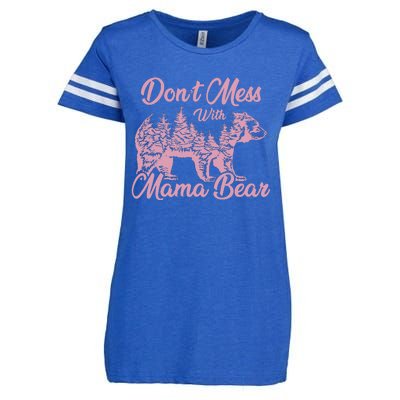 Funny Mama Bear Don't Mess With Mama Bear Mothers Day Enza Ladies Jersey Football T-Shirt