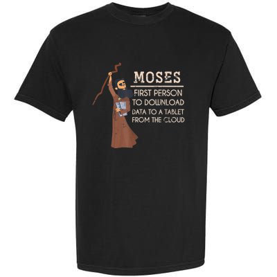 Faith Moses Bible Verse Funny Christian Prayer Garment-Dyed Heavyweight T-Shirt