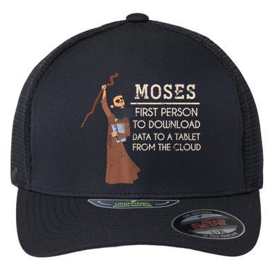 Faith Moses Bible Verse Funny Christian Prayer Flexfit Unipanel Trucker Cap