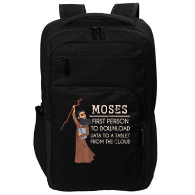 Faith Moses Bible Verse Funny Christian Prayer Impact Tech Backpack