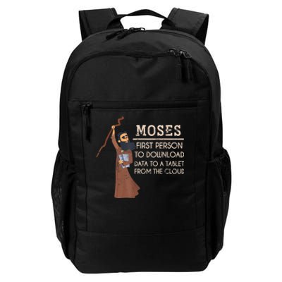 Faith Moses Bible Verse Funny Christian Prayer Daily Commute Backpack