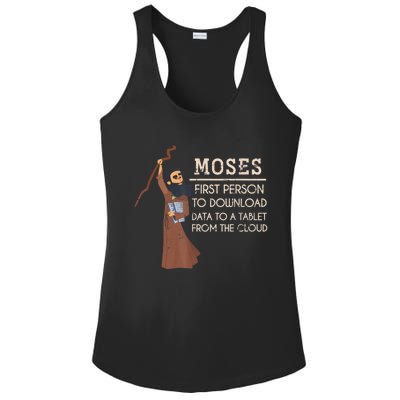 Faith Moses Bible Verse Funny Christian Prayer Ladies PosiCharge Competitor Racerback Tank