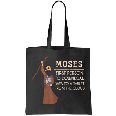 Faith Moses Bible Verse Funny Christian Prayer Tote Bag