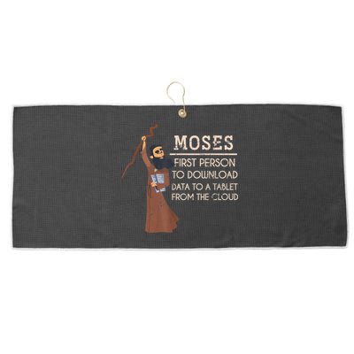 Faith Moses Bible Verse Funny Christian Prayer Large Microfiber Waffle Golf Towel