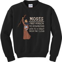 Faith Moses Bible Verse Funny Christian Prayer Kids Sweatshirt