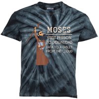 Faith Moses Bible Verse Funny Christian Prayer Kids Tie-Dye T-Shirt