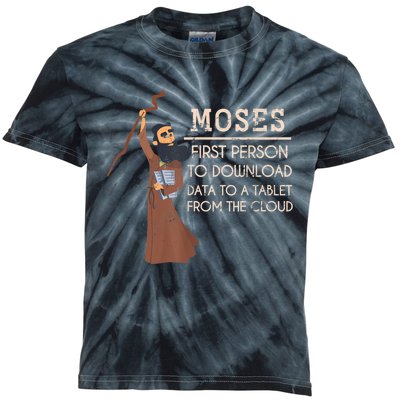 Faith Moses Bible Verse Funny Christian Prayer Kids Tie-Dye T-Shirt